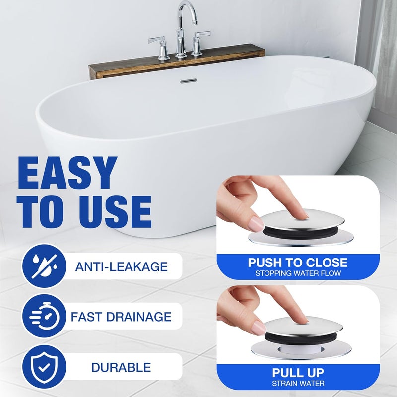 Avenuebool 2 Pack Bathtub Drain Stopper Compatible with Kohler K-7272, K-7271, K-7259 and K-7265, Compatible with 1068204 Model, Bathtub Stopper Replacement, Enhanced Durability, Easy Installation - Image 5